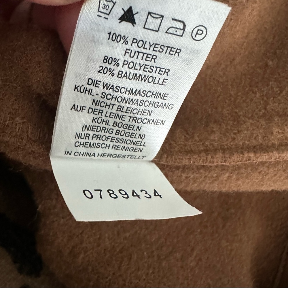 Joie Camel Colored Button Up Shacket, Size Xl - image 7